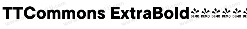 TTCommons ExtraBold字体转换